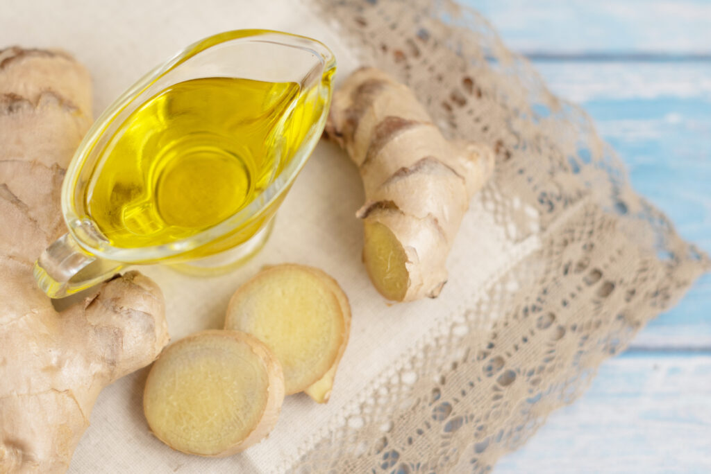Ginger root and ginger oil