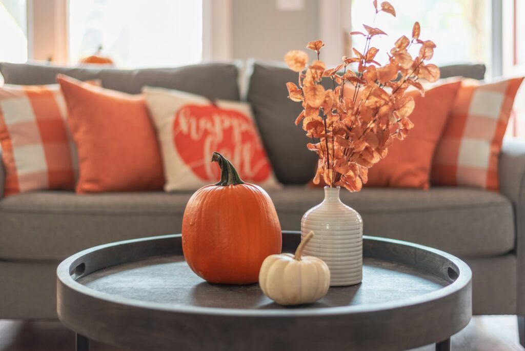 Home interior with fall decorations Cozy Fall Rituals